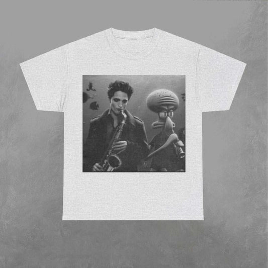 Edward Cullen and Squidward Tentacles Shirt, Edward Cullen Shirt, Squidward Tentacles Tshirt, Twilight Sweatshirt, SpongeBob Classic Fabric