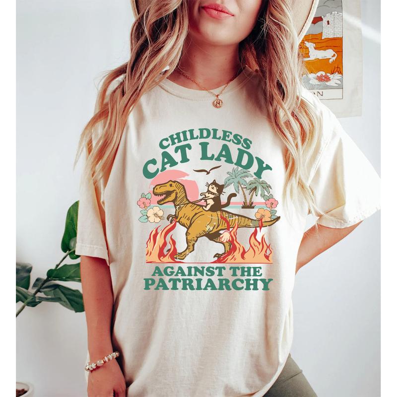 Childless Cat Lady Shirt, Burn The Patriarchy SweatShirt, Feminist Shirt, Kamala Harris Shirt, Vote Blue