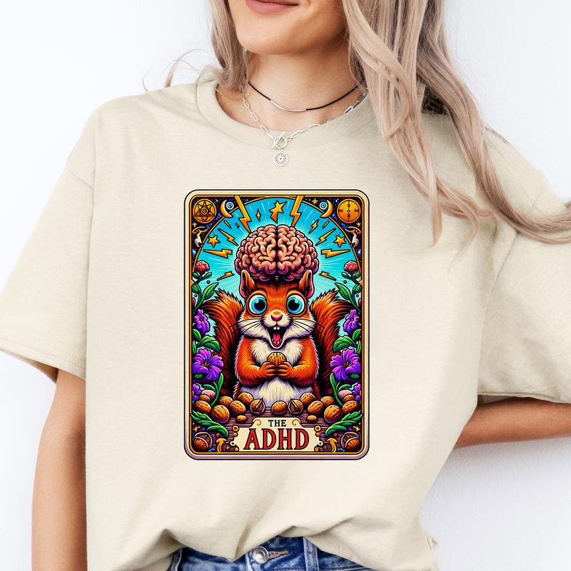 Tarot Card  T-Shirts Round 3 - Print is Sublimation, Unisex T-Shirt, Funny Tee, Funny Apparel, Gift Idea, Relaxed Fit, Casual Apparel, Cute Top, Great