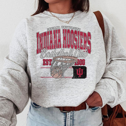 50. Indiana Hoosiers Vintage NCAA Basketball Shirt, University Team Apparel, Classic College Sports Gear for Fans