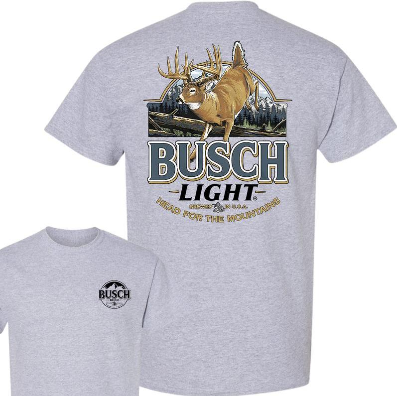 Limited Busch Light Deer Label Double Side Shirt - For Men, For Women Menswear Top
