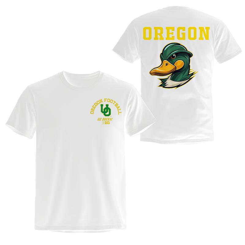 OregOn Ducks Big10 Football Huddle Shirt, Classic State of OregnS Football Spirit Evergreen Sports T-Shirt