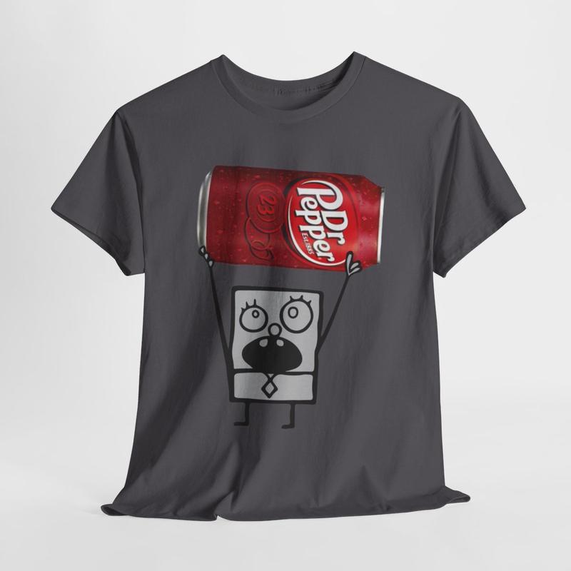Dr Pepper Doodle Bob Unisex Heavy Cotton Tee