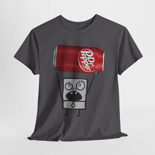 Dr Pepper Doodle Bob Unisex Heavy Cotton Tee
