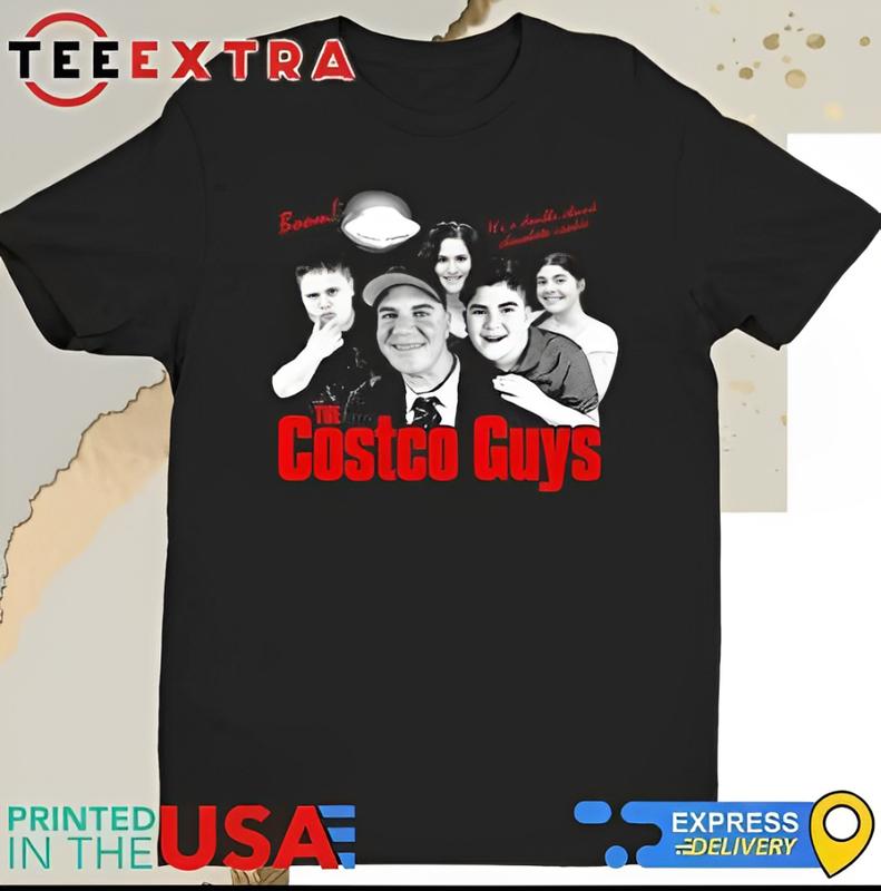 Boom it’s a double chunk chocolate cookie the costco guys shirt, 100% Cotton, Crew Neck, Slight Stretch, Breathable & Wear-Resistant, All-Season Short