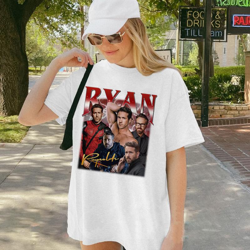 Ryan Reynold Retro Shirt, Ryan Reynolds Merch Gift For Fan T-Shirt Sweatshirt Hoodie Unisex, Vintage Shirt
