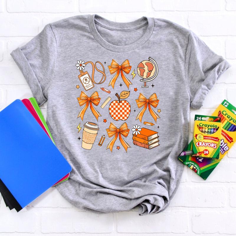 Coquette Teacher Shirt, Teacher Coquette Bow Autumn Shirt, Teach Love Inspire Shirt, Fall Teacher Shirt, Back To School Shirt, Teacher Appreciation Gi