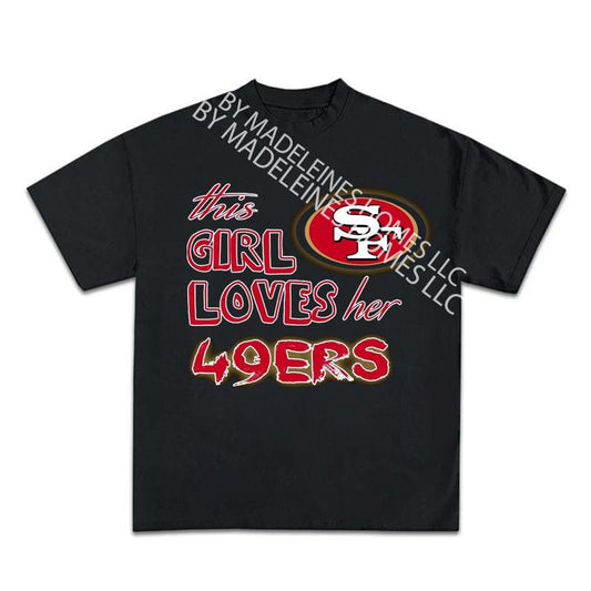 This Girl Loves Her 49 E.R.S Grinchmas Mans Woman Shirt Football Fan Gift