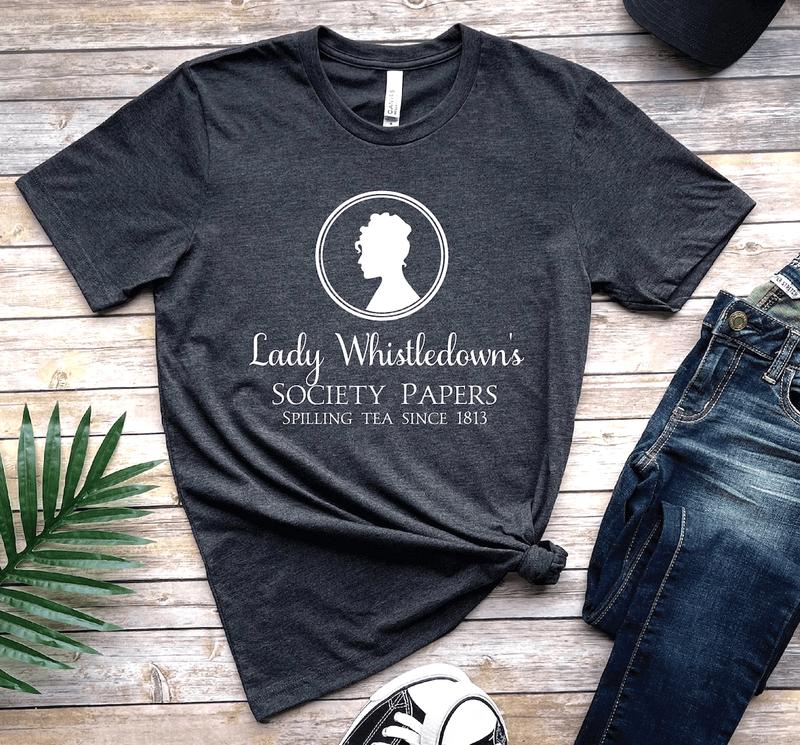 Lady Whistledown's Shirt, Spill The Tea Lady Whistledown's, Society Paper Shirt, Lad,Unisex Cotton Graphic Tee