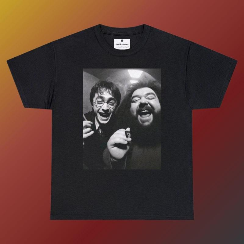 Harry and Hagrid's Night Out T-Shirt, Harry Potter T-Shirt, Funny Harry Potter T-Shirt, Eco-Friendly, Express Delivery, Funny T-Shirt, Rave T-Shirt Gr