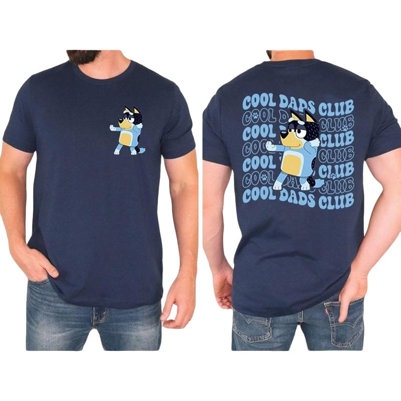Bluey Cool Dad Club Shirt, Bandit Cool Dad Club T-Shirt, Cotton T-Shirt, Perfect Tee, Gifts For Boyfriend and Girlfriend T-Shirt