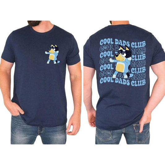 Bluey Cool Dad Club Shirt, Bandit Cool Dad Club T-Shirt, Cotton T-Shirt, Perfect Tee, Gifts For Boyfriend and Girlfriend T-Shirt