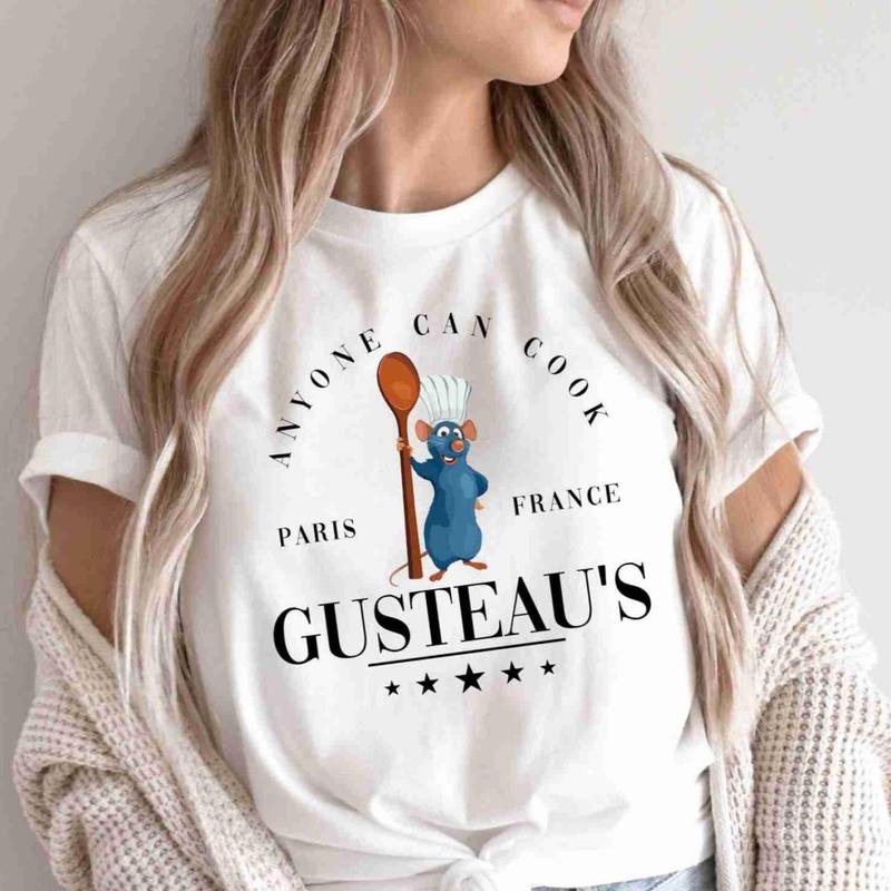 Ratatouille Shirt, Ratatouille T-Shirt, Anyone Can Cook Tee, Remy T-Shirt Menswear Tops Womenswear Tshirt