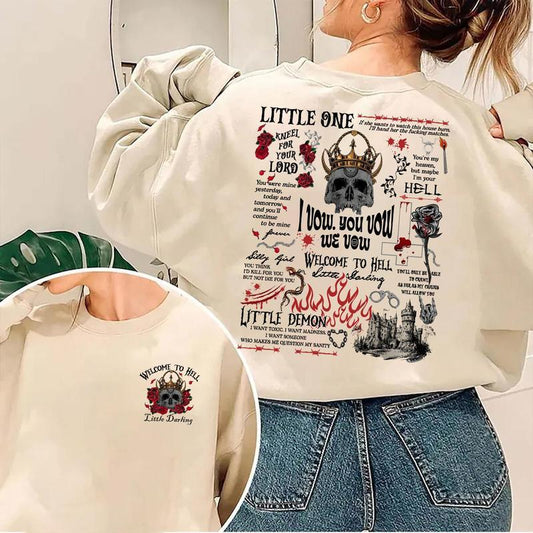 The Ritual Shantel Tessier Book Quote 2 Sides Sweatshirt, Dark Romance Novel Fan, Smut Books Shirt, Book Lover Shirt, House of Lords Sweatshirt, Booki