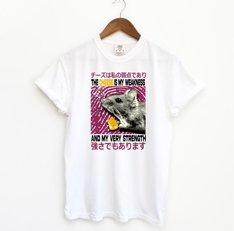 The Cheese Is My Strength T Shirt, Meme Comfort Colors T-Shirt