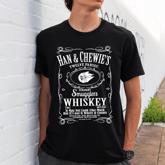 Han Chewie'S Twelve Parsec Shirt Straight Smugglers Whiskey Shirt Star Galaxys Edge Wars Drinking Shirt Galaxy'S Edge Shirt
