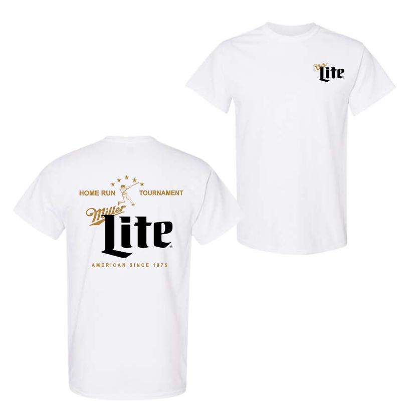 Vintage Home Run Tournament Miller Lite T-shirt For Men and Women
