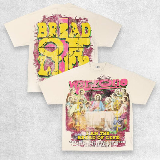 Y2K Graphic Warzone Bread Of Life Personalize Printed Tshirt Casual Cotton Top Womenswear