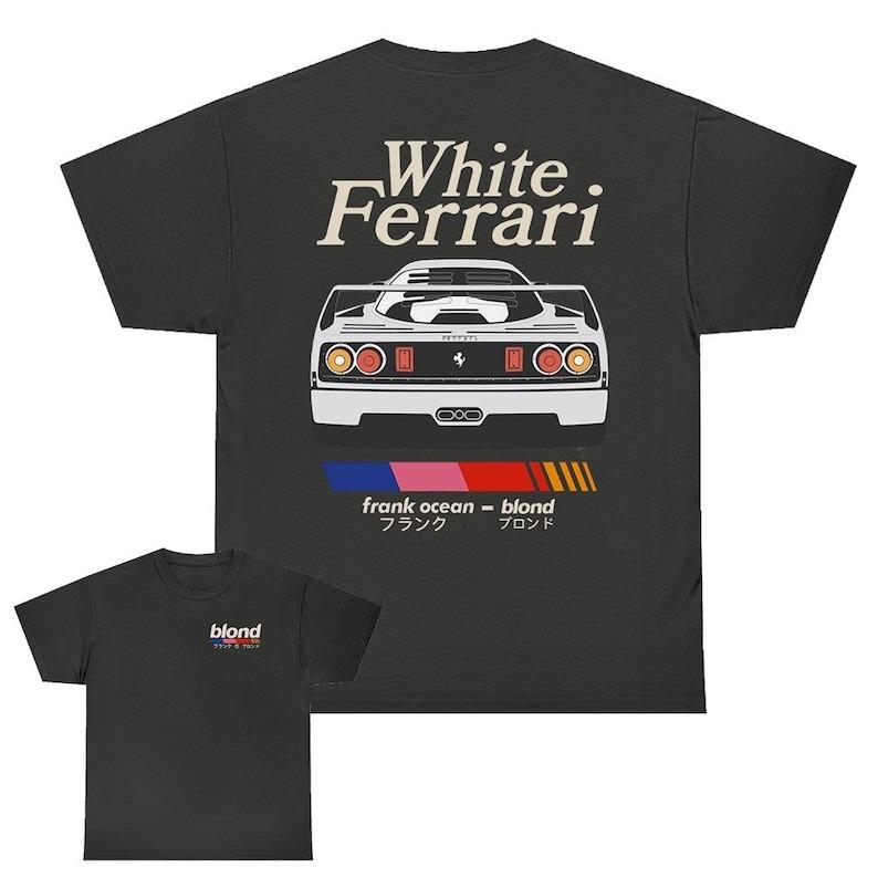 Frank Ocean BLOND WHITE FERRAR Blond album T-shirt blond album