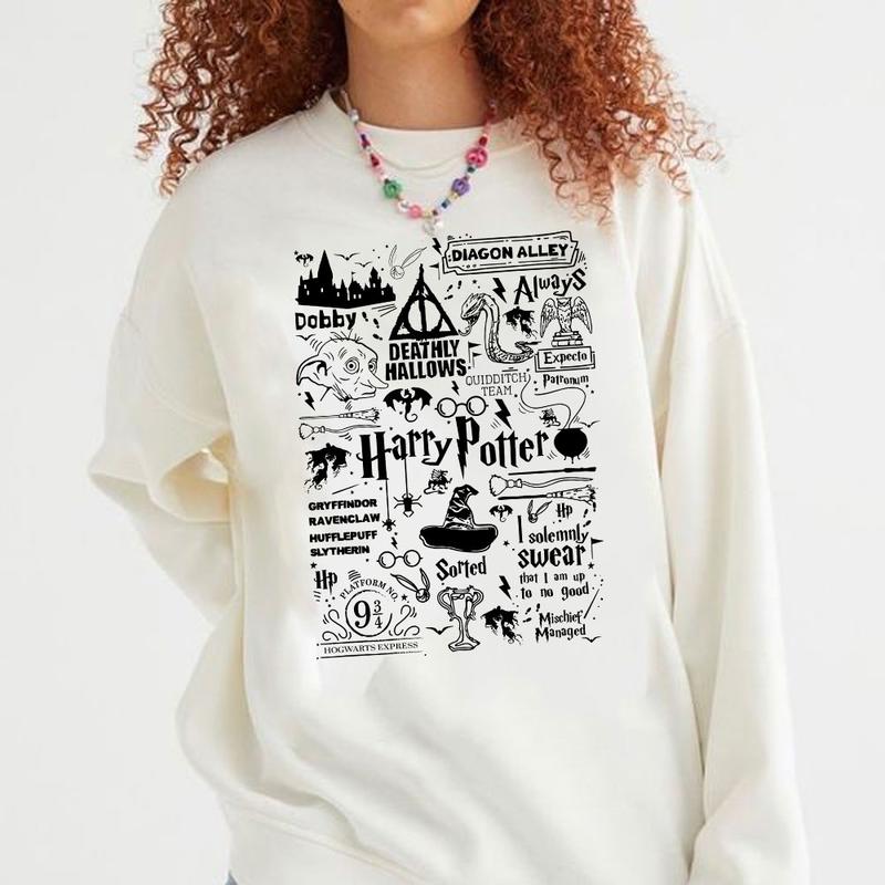 HP Quotes Ver2 Sweatshirt Hoodie Shirt Cotton Fit Sweaters Tee