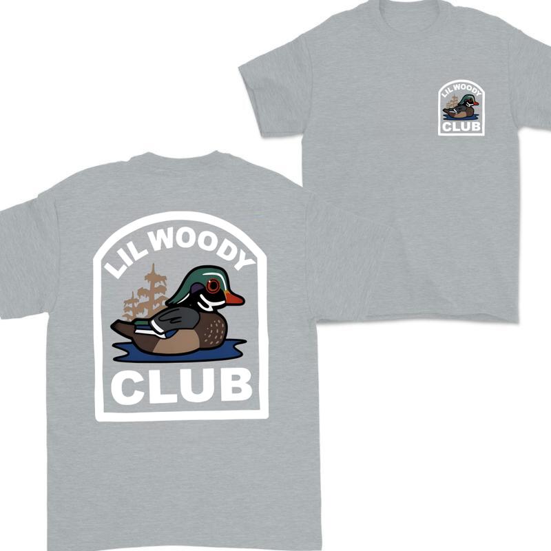 Lil Woody Club SHort  Sleeve Tee ,Vintage T-shirt - Unisex, T-shirt 2 side - T-shirt For Men , Unisex T-shirt, Classic Cotton