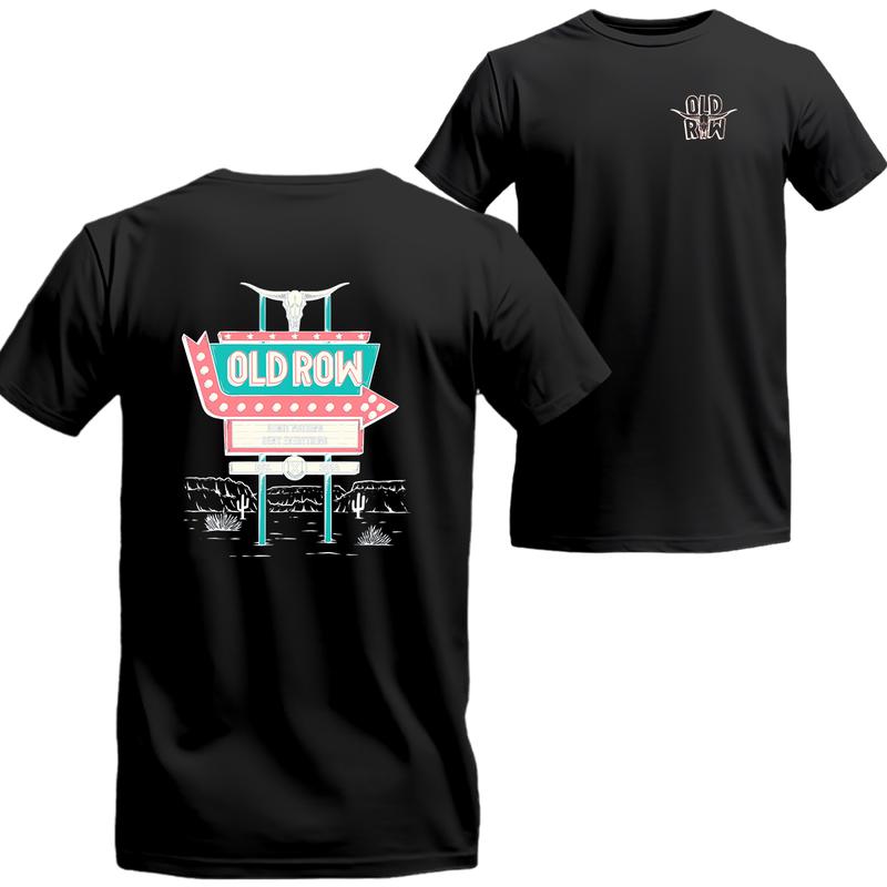 Local Boy Outfitters  Old Row Retro Sign T-Shirt, Old Row Short Sleeve Tee, Unisex Shirt