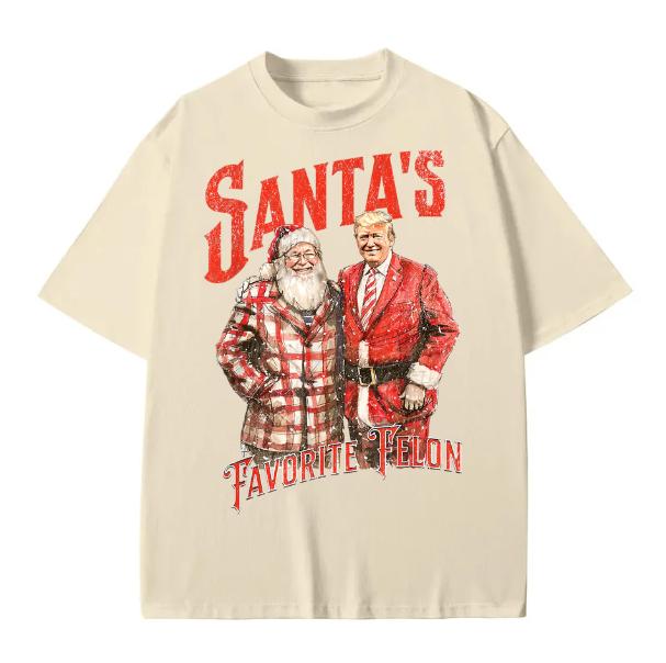 Santaâ€™s Favorite Felon Shirt, Funny Trump Shirt, Gift for Christmas