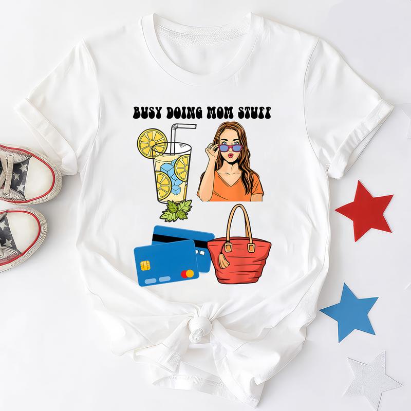 Busy Doing Mom Stuff Sweatshirt, Momm T-shirt, Gift  Mama , Trendy Shirt  - High Performance Apparel - Shared Styles - Choose Your Fashion - Plentiful