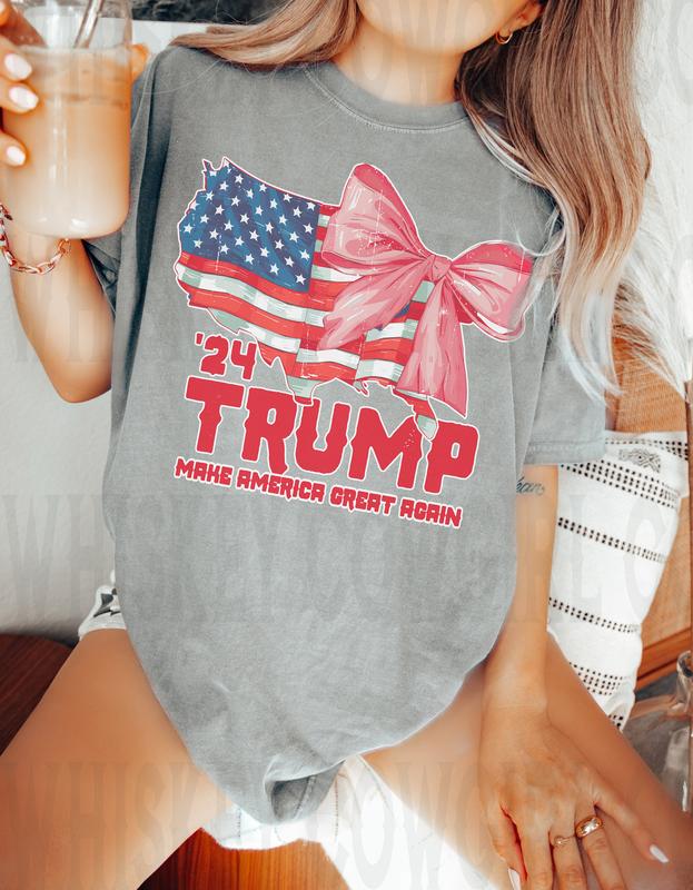 Trump Tee Trump T-shirt  MAGA Trump 2024 Size up for . Top Womenswear, trump shirts for sale Casual Shortsleeve Comfort Tshirt