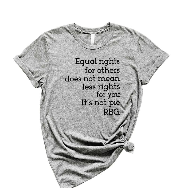 RBG Quotes Shirt, Equal Rights for Others T-Shirt, Women Rights Feminist Tee, Unisex Cotton Graphic Tops Womenswear Summer
