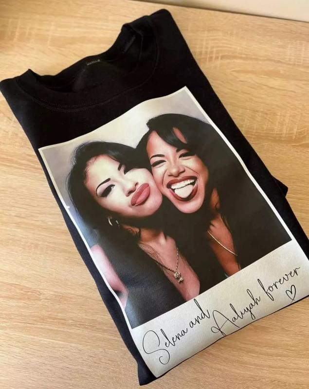 Selena & Aaliyah Forever Photo Booth Shirt, Fan Gift