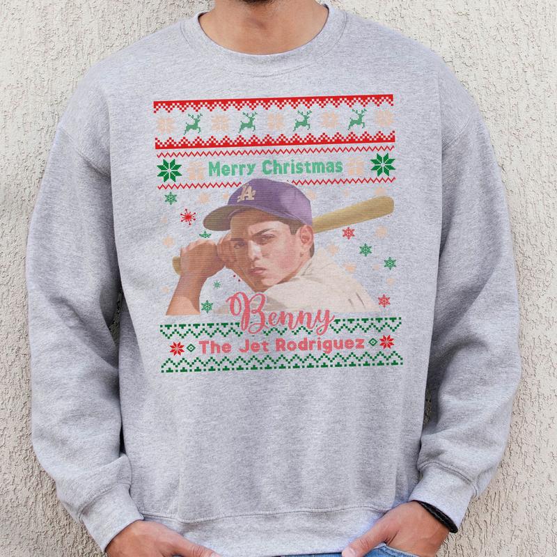 Sandlot Benney with Christmas Sweatshirt, Baseball Classic Movie Tshirt,  90â€™s Childhood Memories Tshirt_Sweatshirt_Hoodie, Gift For Baseball Lovers