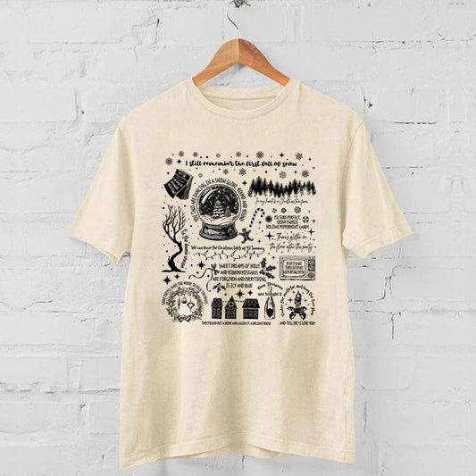 Christmas Song Lyrics Unisex ShirtSweatshirtHoodie For Fan, Christmas Cozy SHirt