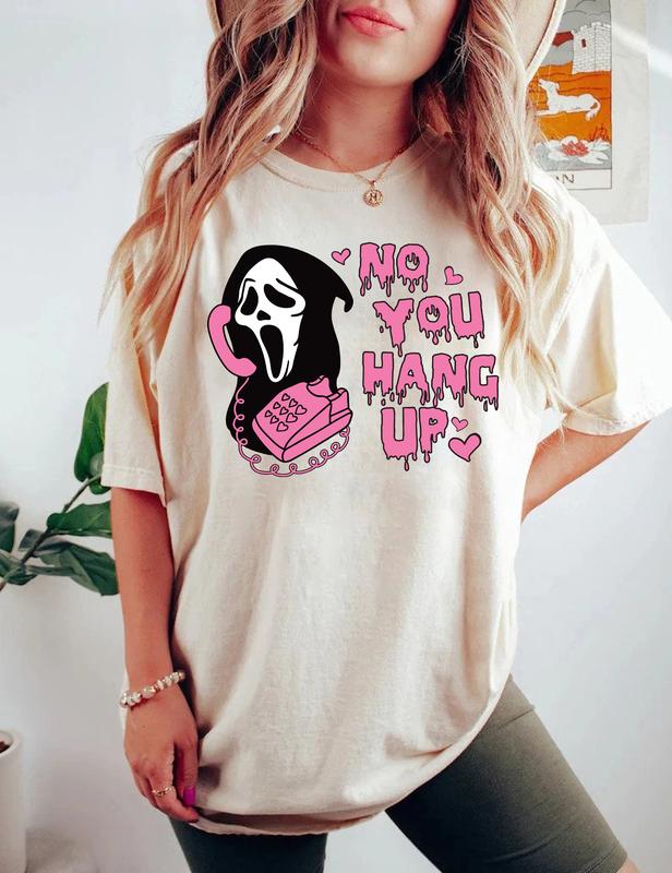 No You Hang Up Ghostface Halloween Sweatshirt, Hoodie, T-shirt