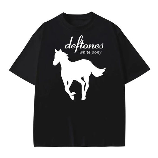 Deftones White Pony Band Tee, Basic Top for Summer