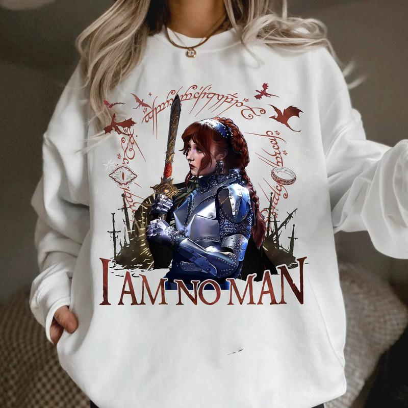 LOTR I am No Man 9 T shirt Hoodie Sweatshirt