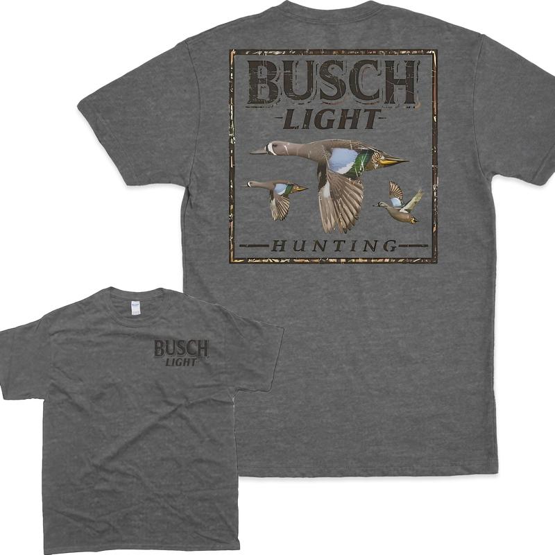 Busch Light Hunting Camo Duck T-Shirt, Unisex T-Shirt, Full Color T-Shirt, For Men, For Women Casual Menswear Top