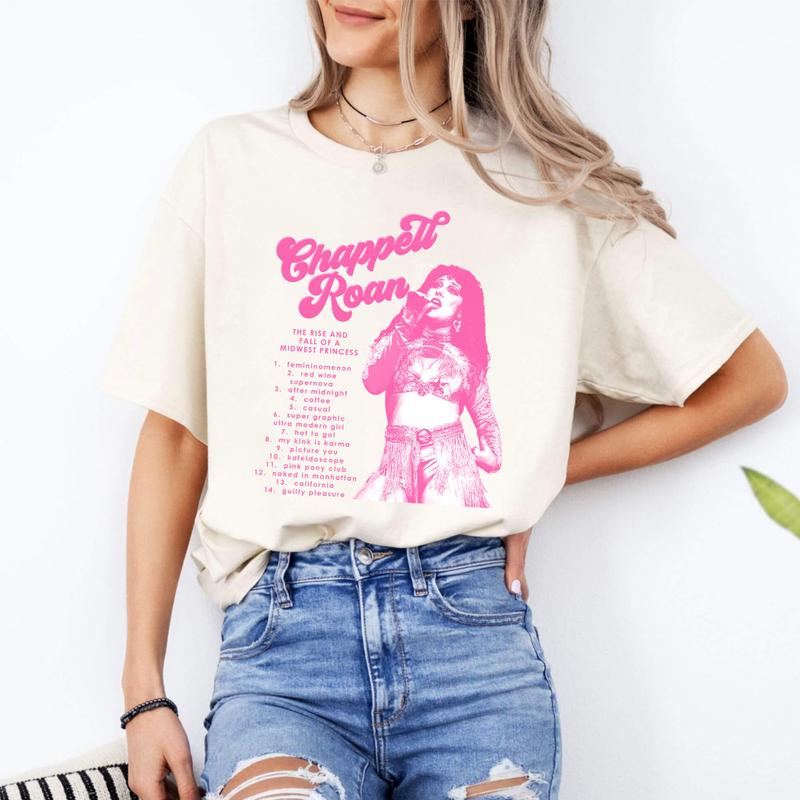 Chappel Pink Music T-Shirt Sweatshirt Hoodie, Vintage Shirt