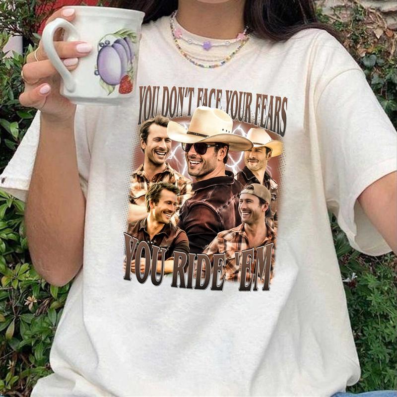 You donâ€™t face your fears, you ride â€˜em Gildan T-shirt, Sweatshirt, Hoodie