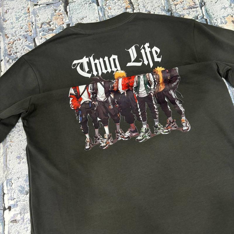 Thuglife G0ku Lu Na De ichig0 Shirt, Animee Shirt Sweatshirt Hoodie Unisex Cotton Comfort