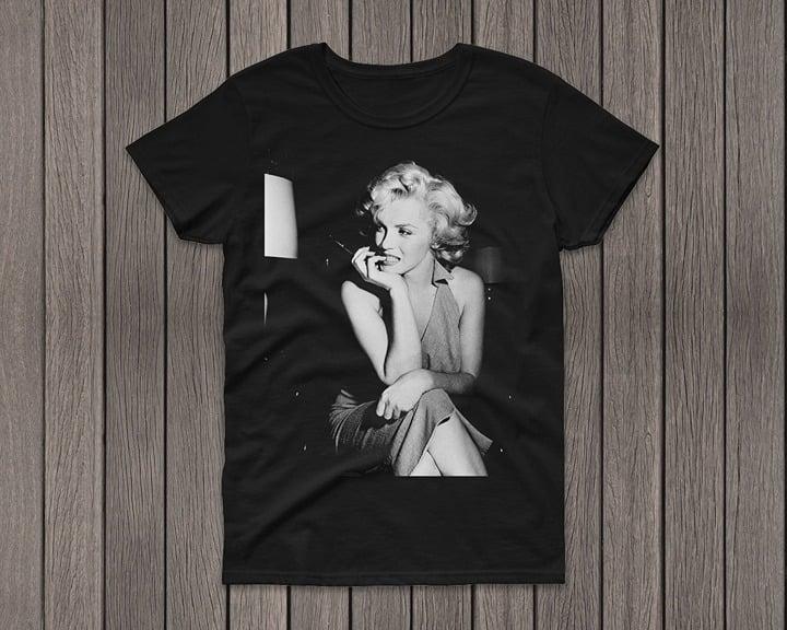 Marilyn Monroe Vintage T Shirt, Marilyn Monroe Graphic Tees, Marilyn Monroe Shirt Cotton Menswear