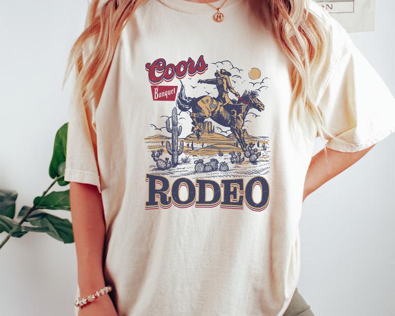 Sweatshirt HoodieCoors Banquet Rodeo Shirt , Retro T-Shirt Sweatshirt Hoodie, Rodeo Tee, Coors T Shirt Sweatshirt Hoodie, Unisex, Cowboy Shirt