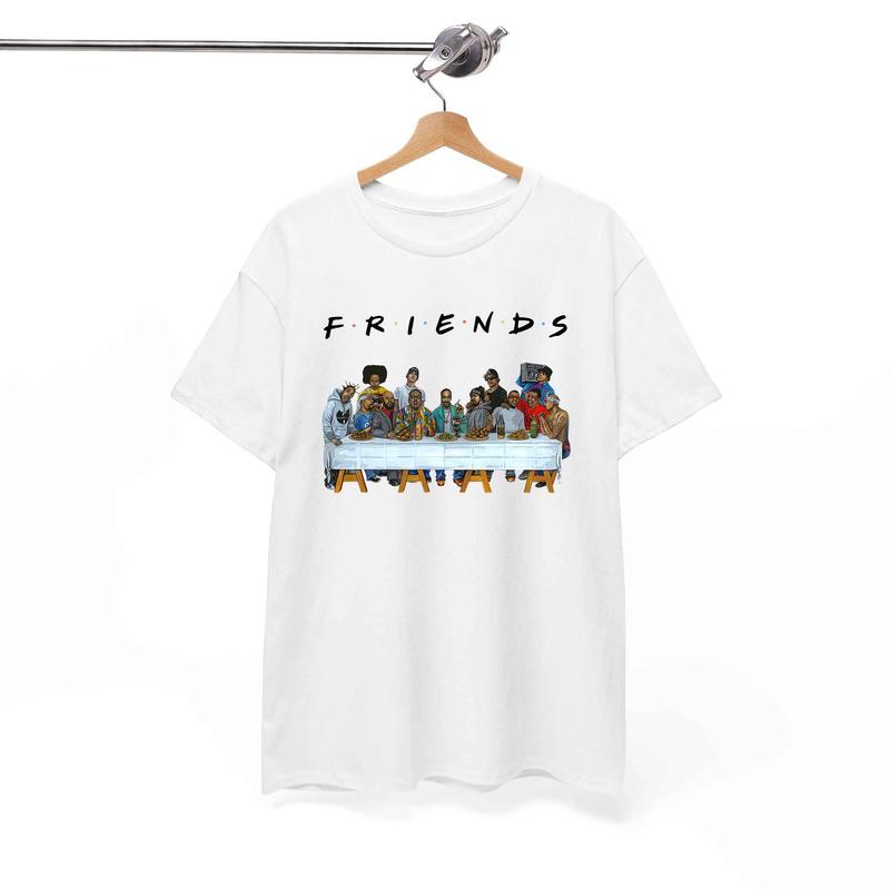 Friends Rapper Tshirt, Hip Hop Legends and Pioneers Tee, Gift For Fan
