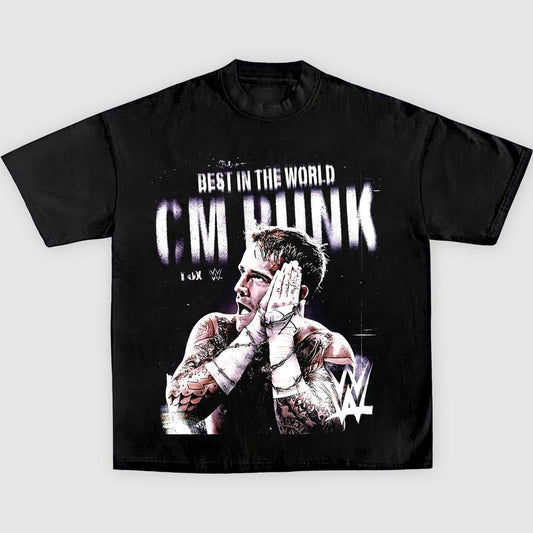 CM PUNK 2 TEE, Wrestling Tee, WWE Tee, Wrestling Gift, Sports Shirt, Workout T-shirt Menswear Streetwear Crewneck Clothing