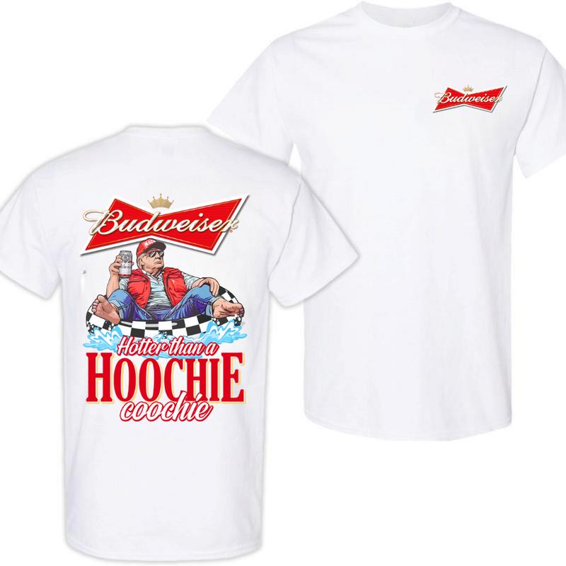 Budweiser , Beer, Budweiser Hotter than a Hoochie Coochie Beer 2 Sides T-shirt, Budweiser Shirt, Shirt, For Men, For Women