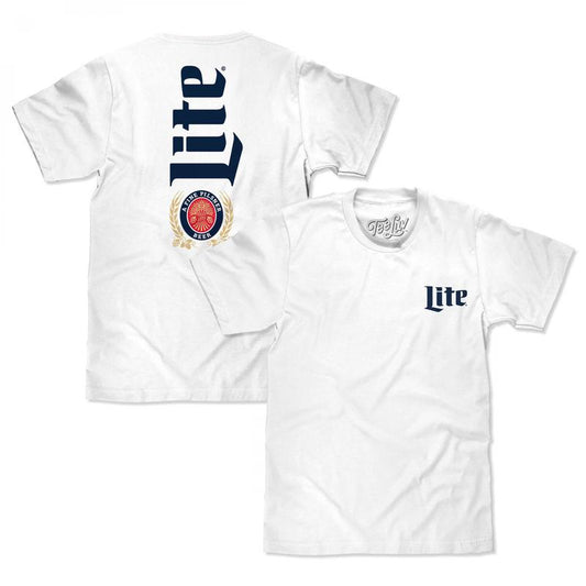 Miller Lite Logo T-Shirt - 2 Side - Non-Gender Specific - Fit for All Sizes - Modern Fit - Every Color Available - Fashion for All Tastes
