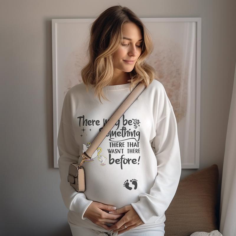 A Little Magic Inside Sweatshirt, Pregnancy Reveal, Cute Maternity Sweatshirt for Expecting Moms