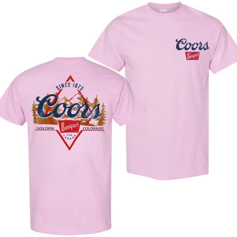 Vintage Coors Golden Banquet 2-Sides T-Shirt, Beer Shirt, High-Quality Printing, All Seasons, Casual Fitted, For Men And Women