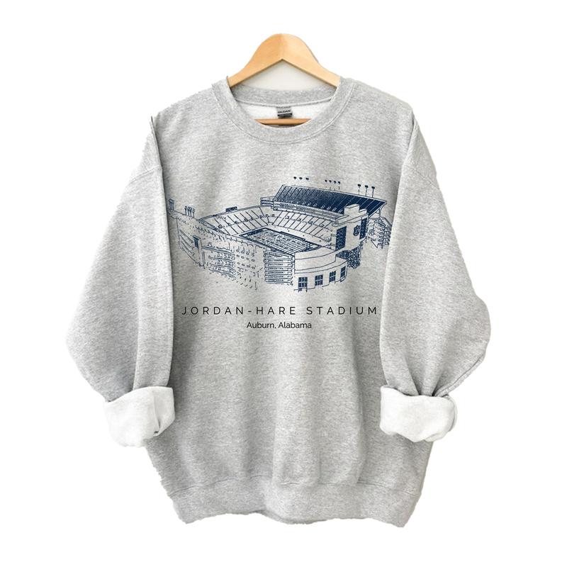 All Teams NCAA Football Stadium Crewneck Sweatshirt – Unisex College NCAA Sweatshirt, Classic Sport Sweatshirt, Great Gift for Sports Fans