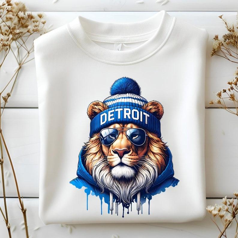 Detroit Football Shirt, Cool Detroit Football Sweatshirt, Detroit Crewneck, Game Day Shirt